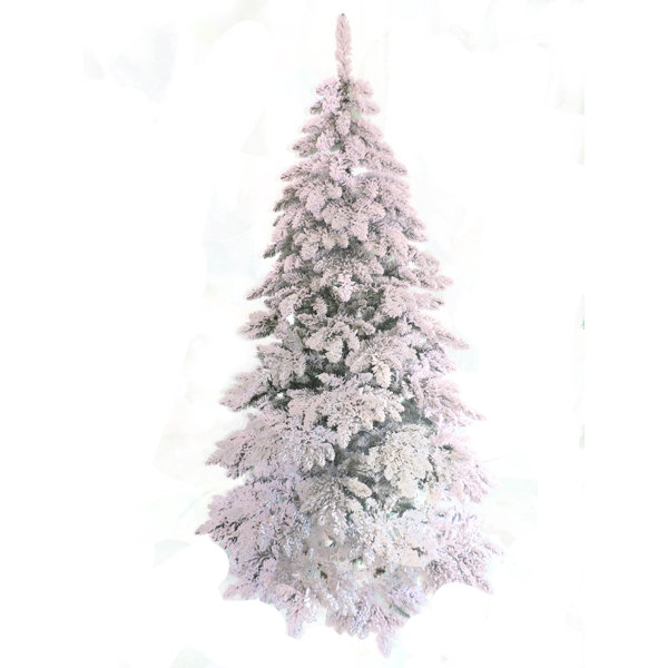 The Holiday Aisle® White Realistic Artificial PVC & PE Blend Spruce